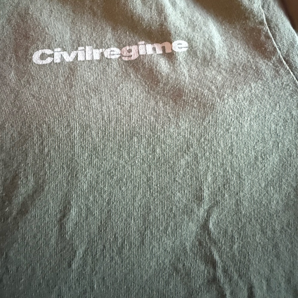 Civil Regime Men's Green Short Sleeve Tee